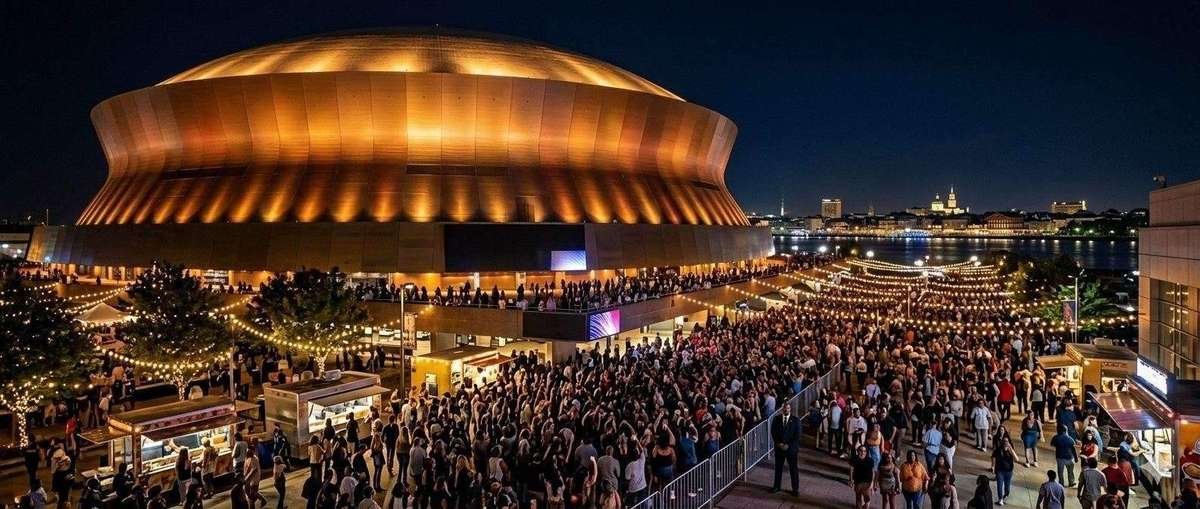 R&B Tour 2026 New Orleans concert at Caesars Superdome - Usher and Chris Brown