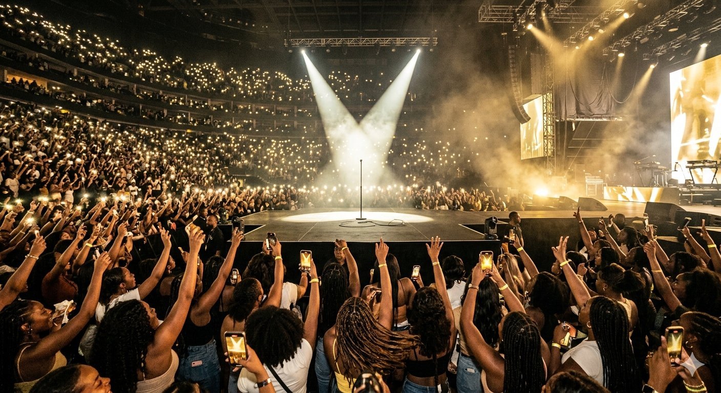 R&B Tour 2026 fans at the concert