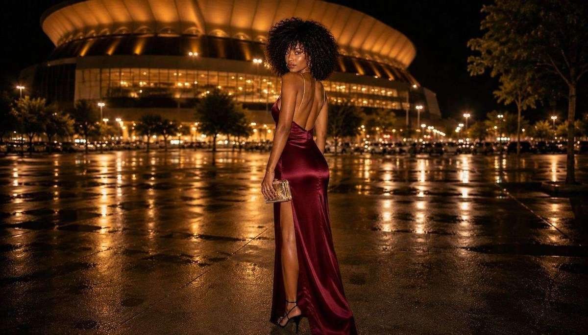 Grown and sexy R&B concert outfit ideas women luxe stadium night